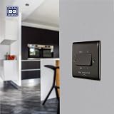BG Electrical 3-Pole Fan Isolator Switch, Black Nickel, 10AX, 2-Way Nexus Metal view 5