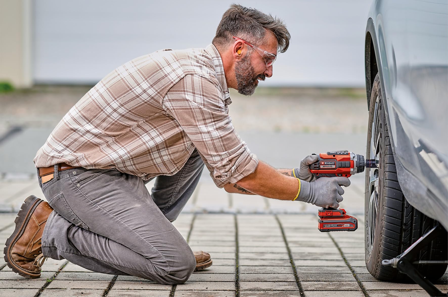 Einhell Professional Akku-Schlagschrauber IMPAXXO 18/450 Power X-Change (18 V, 450 Nm, 3 Leistungsstufen, Brushless, 1/2"-Aufnahme, inkl. Nuss-Set, ohne Akku) 4