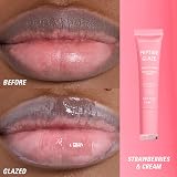 Revolution Beauty Peptide Glaze Tinted Lip Serum Strawberries & Cream view 5
