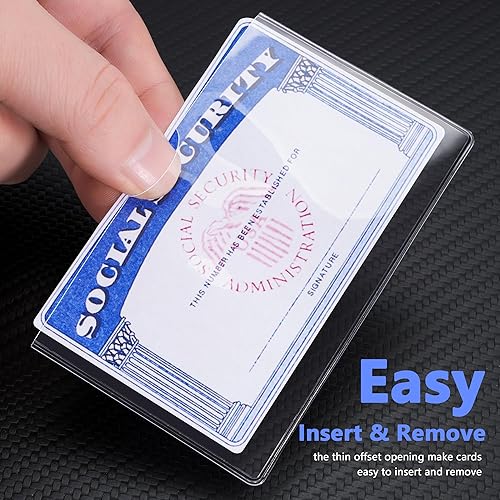 10 Pack Social Security Card Protector/Medicare Card Protector Sleeve/Social  Security Card Holder/Credit Card Sleeves/Protective case for Drivers  LicenseCredit Card SSN Card3.8x2.32in., Clear in Kenya | Whizz ID Cases