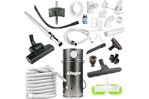 Allegro Central Vacuum System Deluxe Package & 1 Inlet Installation Kit for RVs Campers Trailers Yacht – Made in Canada