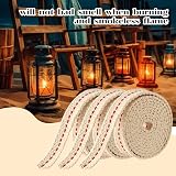 Abeillo 3 Rolls Lamp Wick 10 Ft 1/2 Inch Flat Cotton Oil Lantern Wick view 6