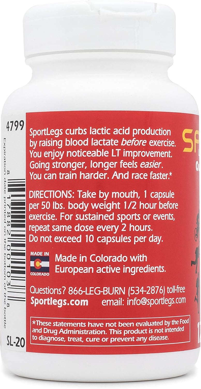 SportLegs Lactaid Acid Transfer Formula, BTL120 - 120 Count: Health & Personal Care