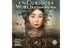 The Curious World of Catrin Welz-Stein 2024 Wall Calendar: A Surreal Fantasy Art Calendar | 12" x 24" Open | Amber Lotus Publishing