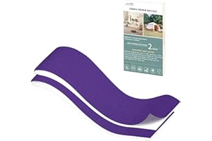 Azobur 2 Pieces Waterproof Extra Large Canvas Repair Tape, Boat Cover Repair Kit, Tent Repair Tape, Pop Up Canvas Repair Kit, Suitable for Various Fabric Repair (Dark Purple)