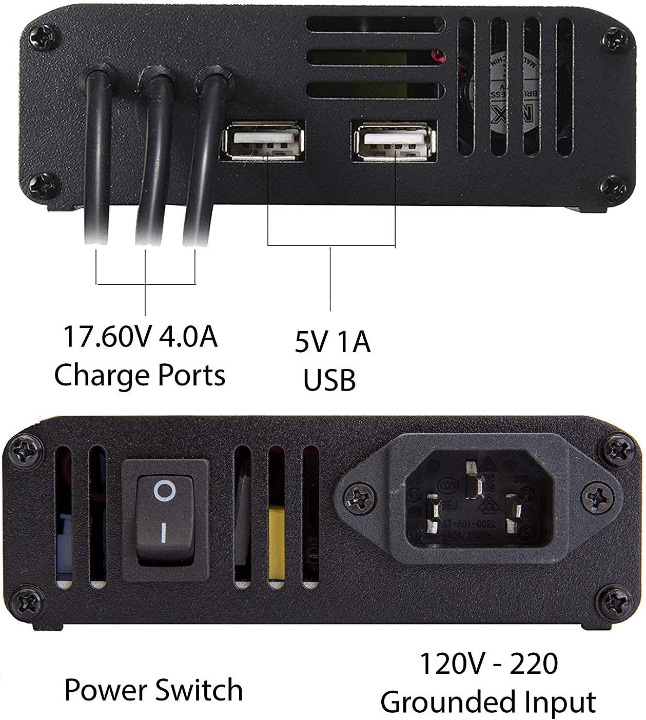 Fstop Labs Mavic 2 Battery Charger, Accessories for DJI Mavic 2 Pro Zoom, 5 in 1 Rapid Parallel Battery Charging Hub Station, 3 Batteries, 2 USB Ports, with Power On Off Switch: Toys & Games