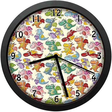 Amazon Co Jp 虹色の保育園の子供たちの赤ちゃんを愛するかわいい危険なハッピーダイナスールは 12インチ 30 Cmの直径 良いオフィスギフトとユニークな装飾を印刷します ホーム キッチン