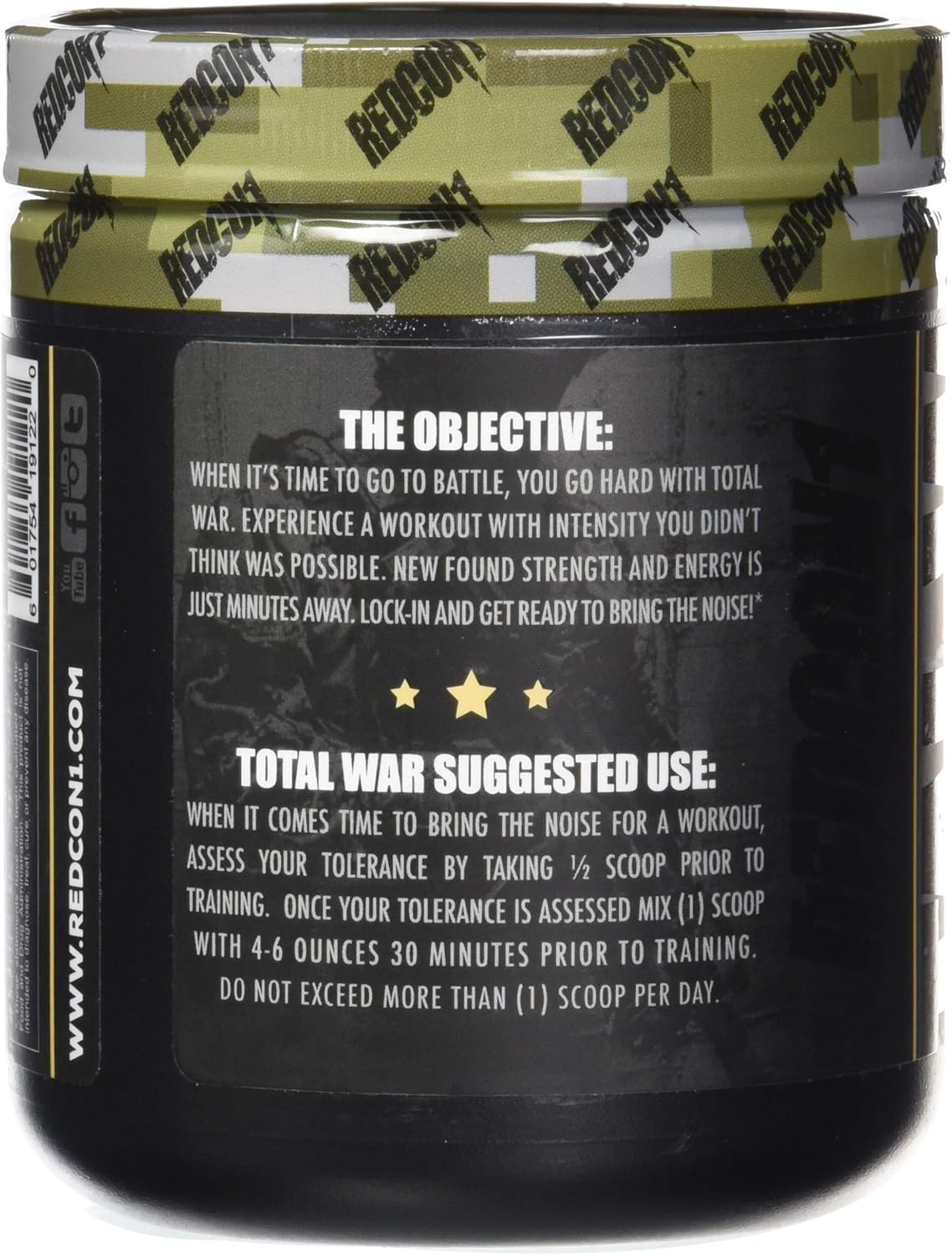 Redcon1 Total War - Pre Workout, 30 Servings, (Tigers Blood) Boost Energy, Increase Endurance and Focus, Beta-Alanine, 350mg Caffeine, Citrulline Malate, Nitric Oxide Booster - Keto Friendly: Health & Personal Care
