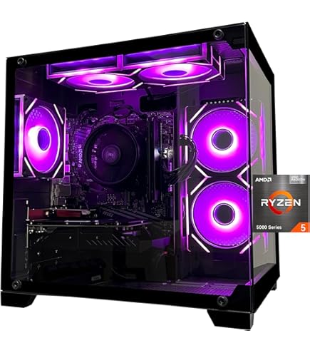 Amazon.com: Gaming Computer RYZEN 7 5700G PC Gaming Desktop 4.6 