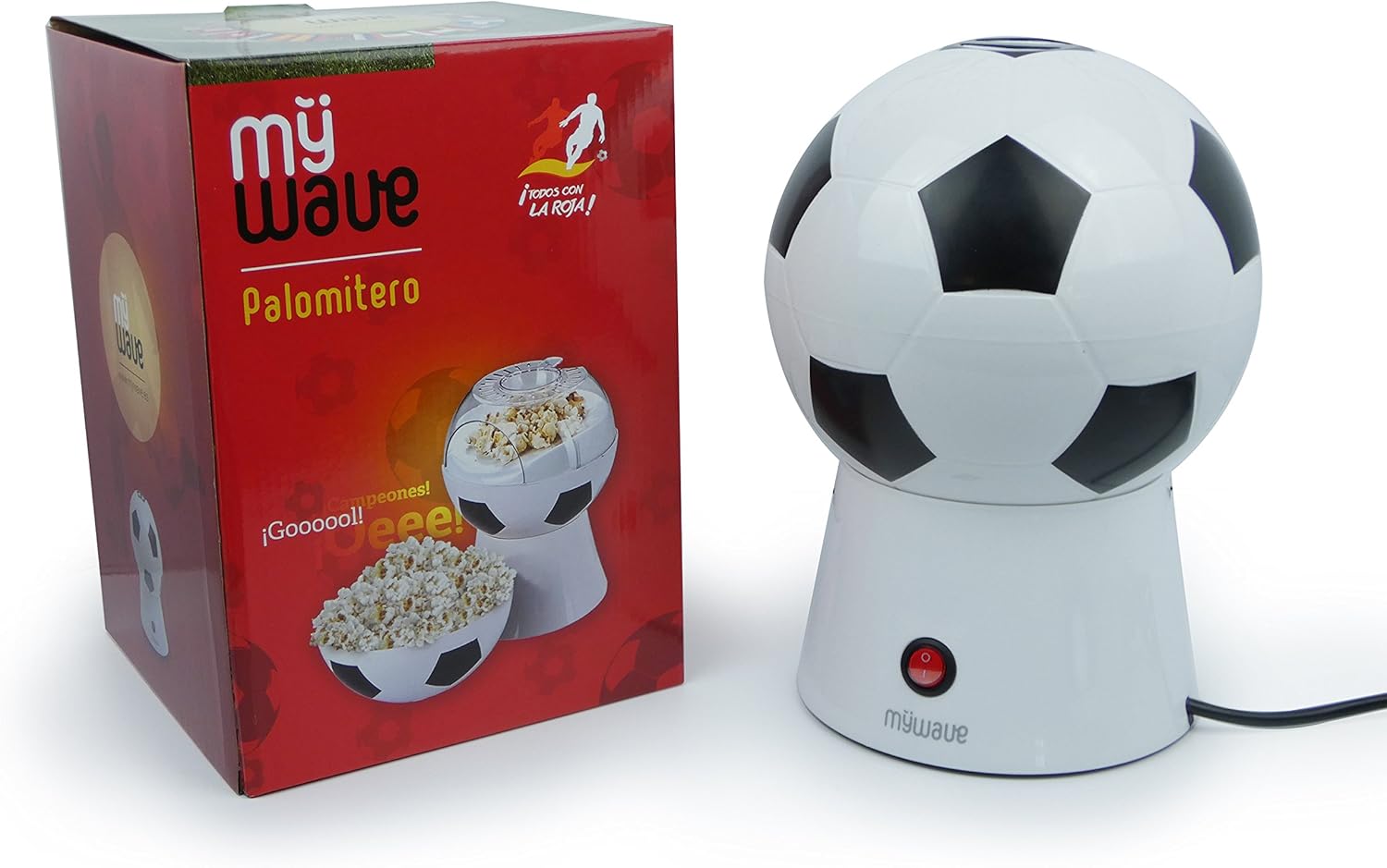 MyWave Máquina para Hacer Palomitas con Forma de Balón, Sin Aceite ...