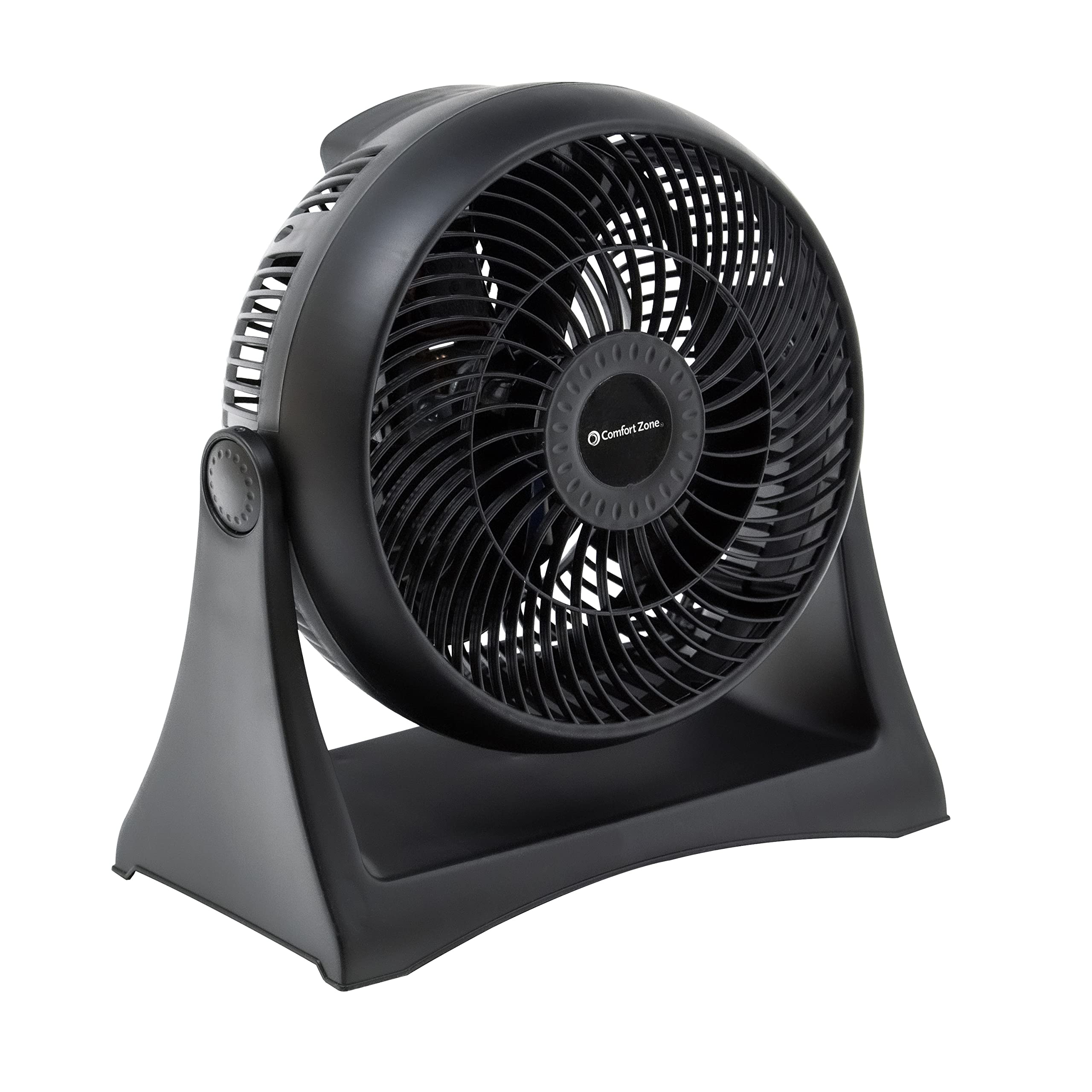 Photo 1 of Comfort Zone Table Fan, 8 inch, 3 Speed, Personal Fan, Electric, Wall Mountable, 180 Degree Adjustable Tilt, Tabletop Fan, Desk Fan, Airflow 7.91 ft/sec, Ideal for Home, Bedroom & Office, CZHV8T
