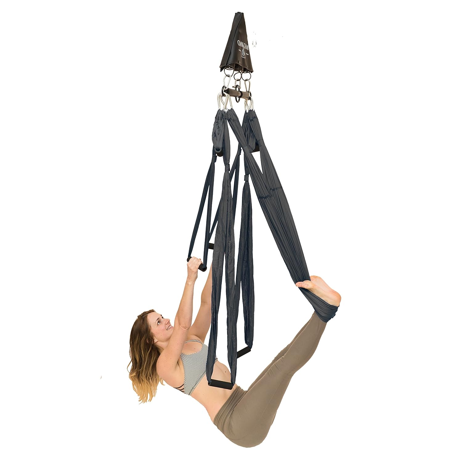 Aerial Fitness Omni Gym Omni Yoga Swing Original Plus Spring Trapeze Inversion Therapy Back Pain Yoga Practice Suspension Trainer Inversion Equipment Sports Outdoors