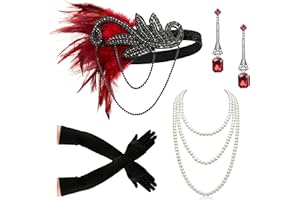 1920s Headpiece Roaring 20s Costume Headband Flapper Accessories for Women