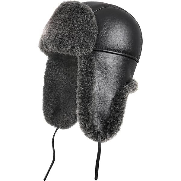 Ushanka Russian Hat with Ear Flaps Gray Hat (M) : Amazon.ca
