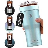 HEMLI Universal Ice Coffee Sleeve Insulator - Insulated Iced Coffee Holder To Go, Insulated Cup Holder for Starbucks Dunkin Donuts McDonalds, Reusable Coffee Sleeve