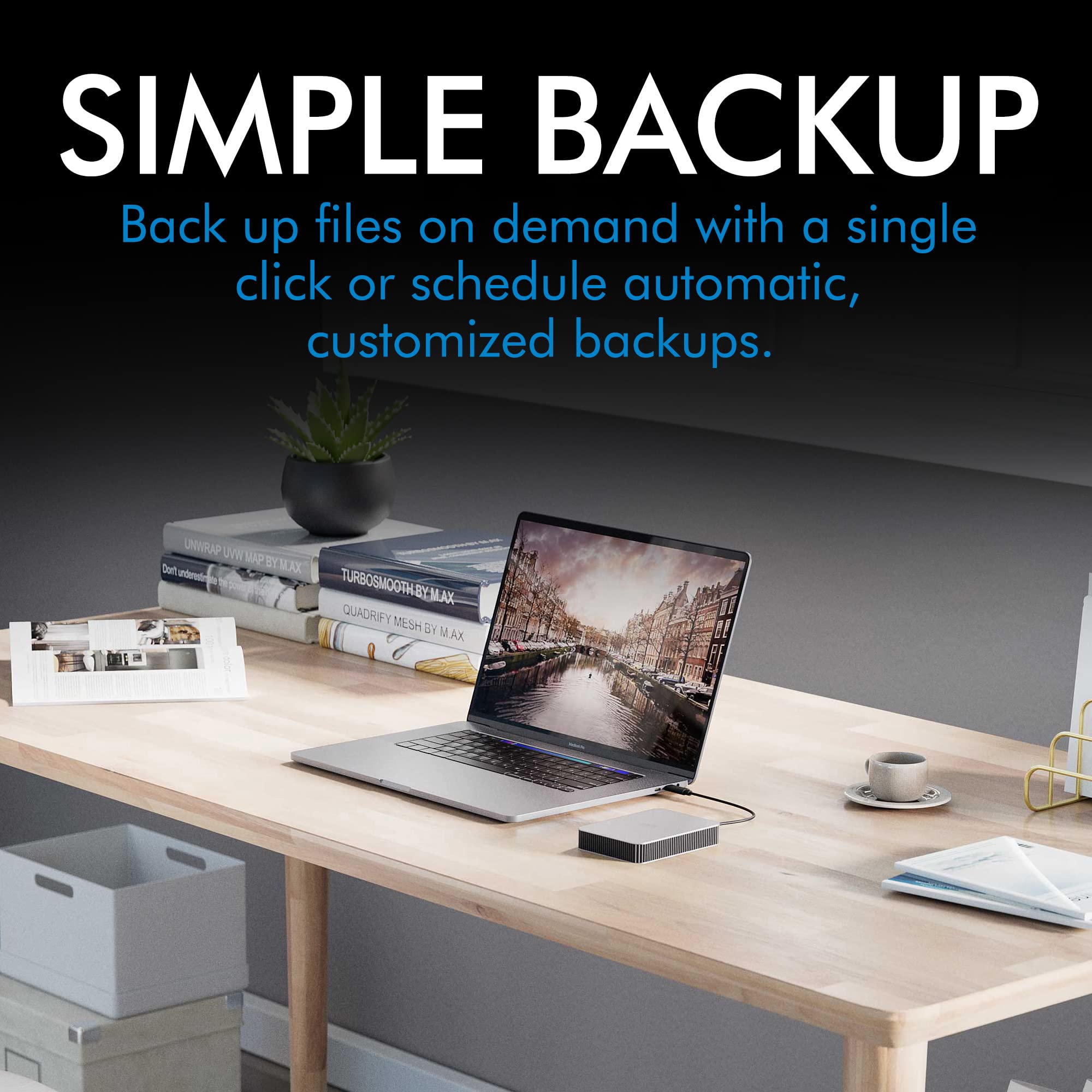 LaCie Mobile Drive 1TB, Draagbare Externe harde schijf, voor pc en Mac,USB-C 3.2, gerecyclede materialen, inclusief Adobe All Apps, Zilver, Data Rescue Service (STLP1000400)