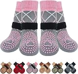 BEAUTYZOO Dog Socks Anti-Slip Paw Protectors 3 Pairs Medium view 1