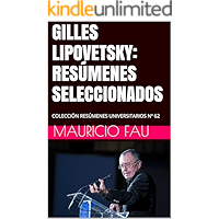 GILLES LIPOVETSKY: RESÚMENES SELECCIONADOS: COLECCIÓN RESÚMENES UNIVERSITARIOS Nº 62 (Spanish Edition) book cover
