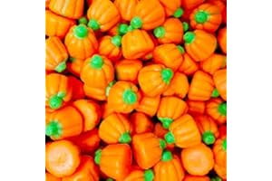 QUEEN CITY CANDY CAVE Mellowcreme Candy Pumpkin Candy Corn-Candy Corn Pumpkin Shaped Autumn Mellowcreme Pumpkins (1 Pound)