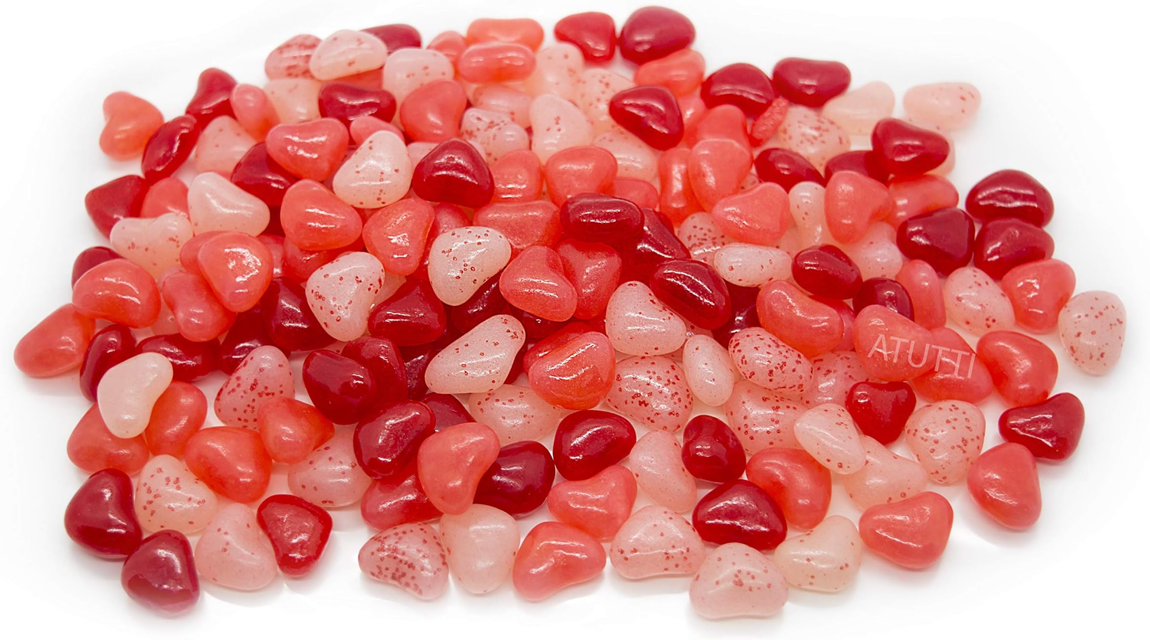 Jolly Rancher JELLY HEARTS Beans Chewy Fruit Flavors - 3 Pounds Candy Bulk (48 oz)