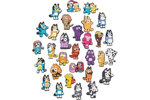 Vikeney 30 Pcs Dog Shoe Charms Fit for Croc Clog Sandals Accessories Decoration Cute Cartoon Shoe Charms for Kids Boys Girls Teens Adults Men Women Party Favor