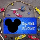 Pixie's Gifts Days Until Disney Chalkboard Plaque - Blue Comic 19x10cm view 6