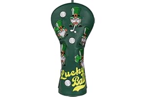 Irish Luck Driver Headcover Leprechaun Driver Head Covers Driver Covers for Golf Clubs Lucky Clover Driver Headcover Funny