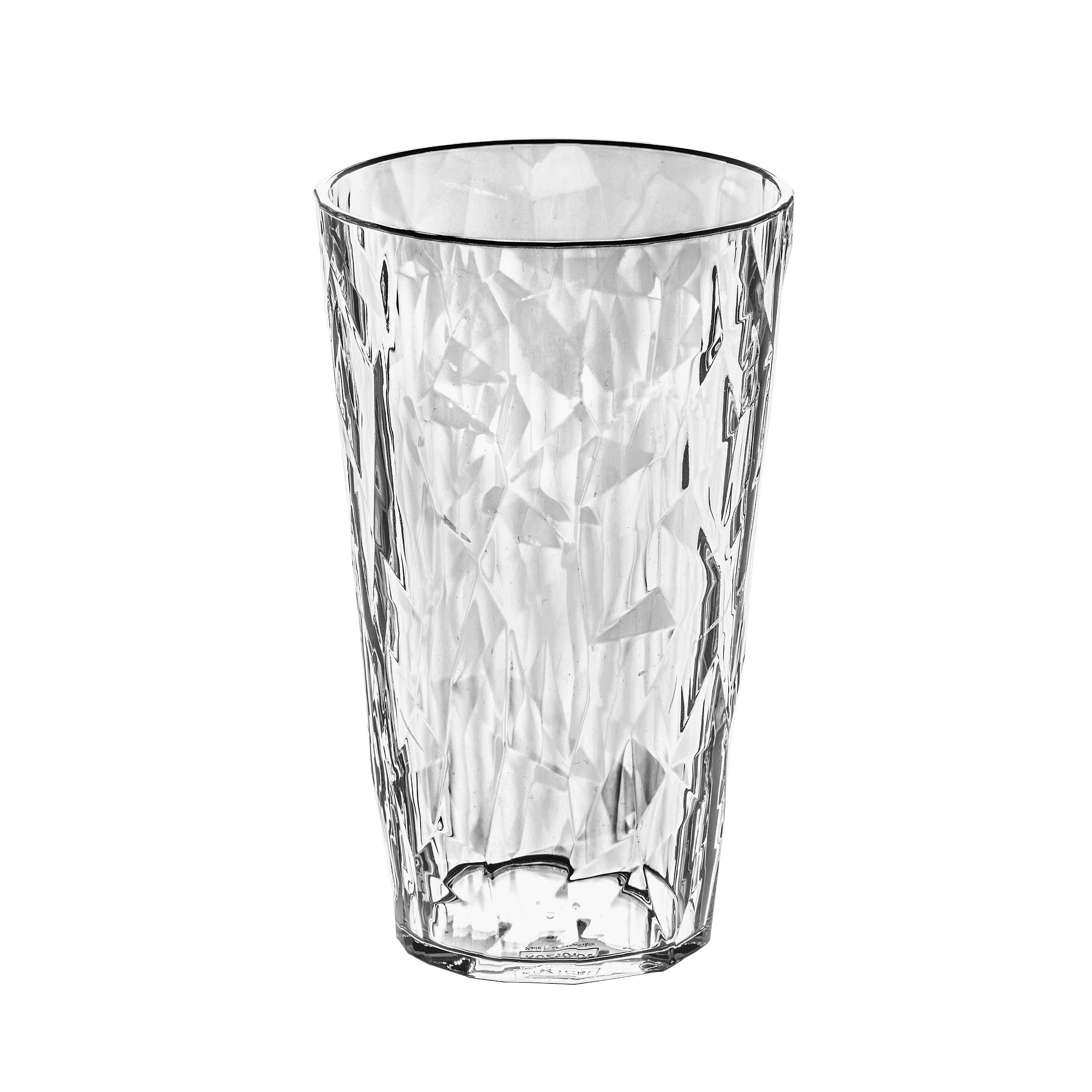 Koziol Crystal 2.0 L Large Glass Tumbler 400 ml, Transparent