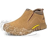 KEFUWU Steel Toe Boots for Men Working Shoes Safety Footwear for Construction Men's Work & Safety Footwear