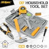 Hi-Spec Yellow 20pc Tool Kit Compact Book-Size Home DIY Office view 2
