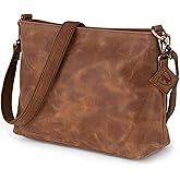 BERLINER BAGS Vintage Genuine Leather Shoulder Bag Marbella M, Crossbody Purse for Women, Satchel Bag