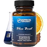 Nutricel Methylene Blue Capsules - Pharmaceutical Grade Supplement - Trusted Made in America Brand - 12mg (USP Reference Compliant) with Vitamin C Ester Enhanced Absorption - Third Party Tested (60ct)