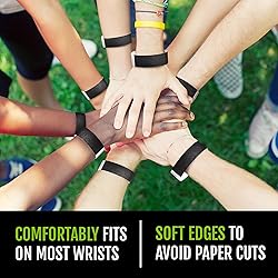 600 WristCo Black Tyvek Wristbands for Events