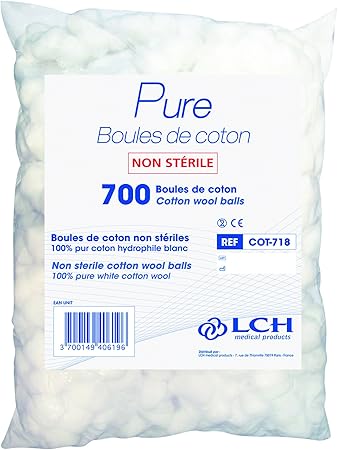 LCH Nessicare - bolas de algodón, Pack de 700: Amazon.es: Salud y cuidado personal