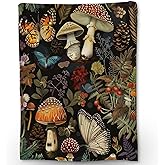 Ti Caldi Mushroom Blanket - Soft, Cozy, Lightweight Flannel Throw Blankets for Couch, Bed, and Travel, Fluffy Decor Perfect for Outdoor Use and Home Decor, for Adults Women Boys Girls 60×50 in