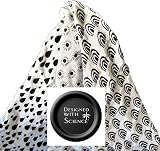 Baby Bliss Bamboo Muslin Squares 60x60cm Black White 3 Pack Sensory view 2