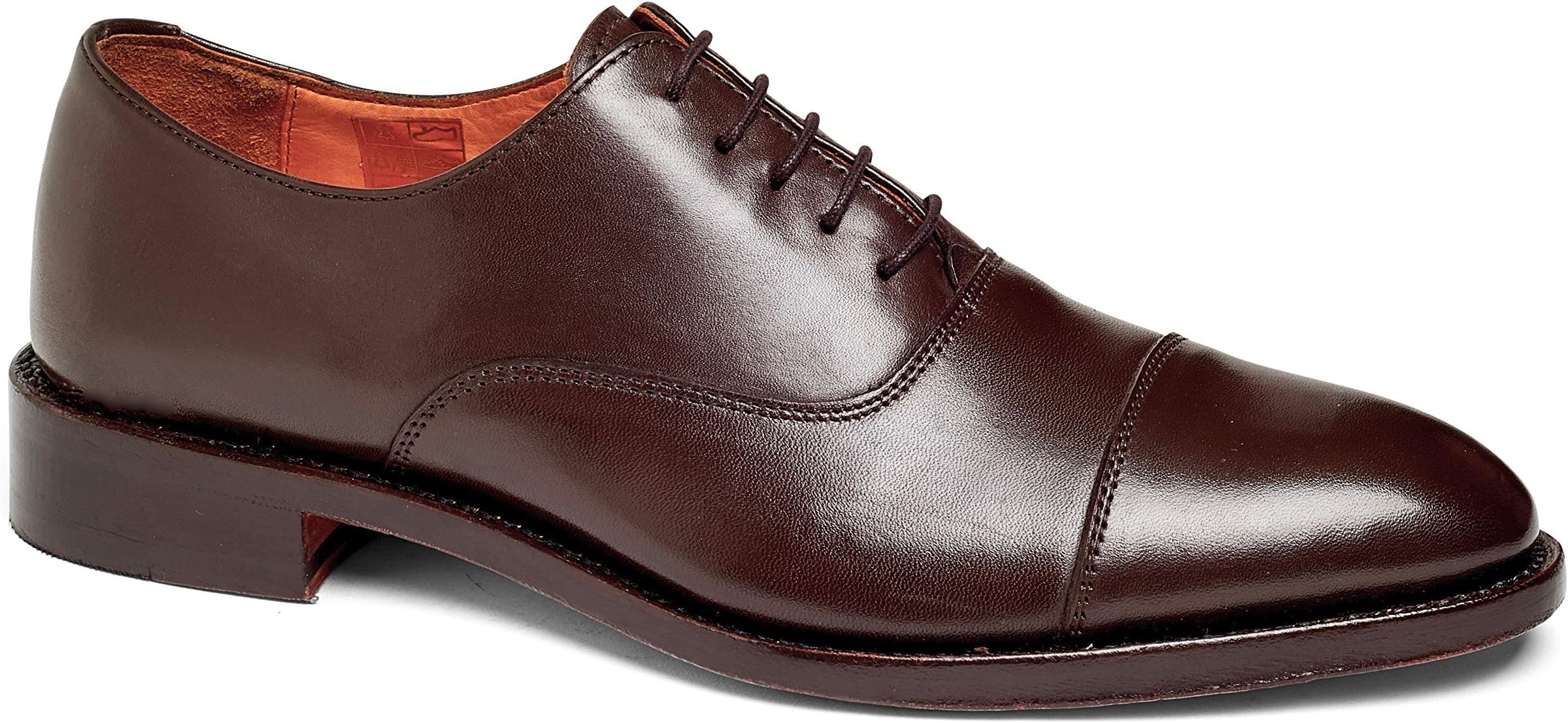 Anthony Veer Men's Dress Shoe Clinton Cap-Toe Oxford Full Grain Leather Goodyear Welted