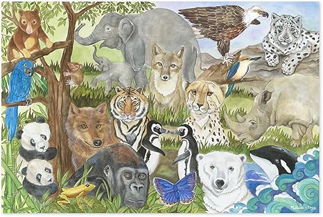 melissa and doug endangered species puzzle animal names