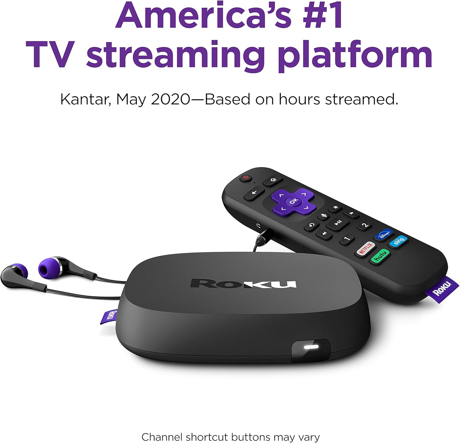 Roku Ultra 2020 | Streaming Media Player HD/4K/HDR/Dolby Vision with Dolby Atmos, Bluetooth, and Roku Voice Remote with Headphone Jack and Personal Shortcuts, Includes Premium HDMI Cable: Electronics