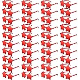 Cindeer 40 Pairs Rimless Star Shape Sunglasses Colorful Transparent Sunglasses Pentagram Glasses for Adult