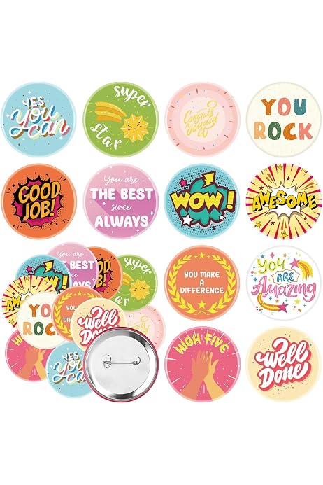 Disney Pins Trading 204 Pcs Motivational Button Pins Bulk – Good Job ...