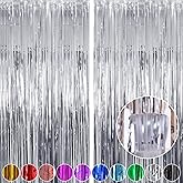 Fringe Curtains Party Decorations, Tinsel Streamers Birthday Party Decorations, Fringe Backdrop for Graduation, Baby Shower, 
