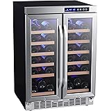 EdgeStar CWR362FD 24 Inch Wide 36 Bottle Built-In Wine Cooler with Dual Cooling Zones