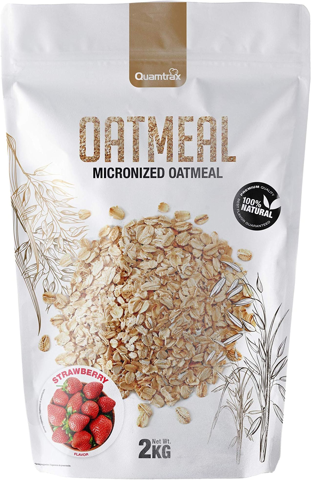 Quamtrax Nutrition Instant Oatmeal, Strawberry Flavor - 2000 g