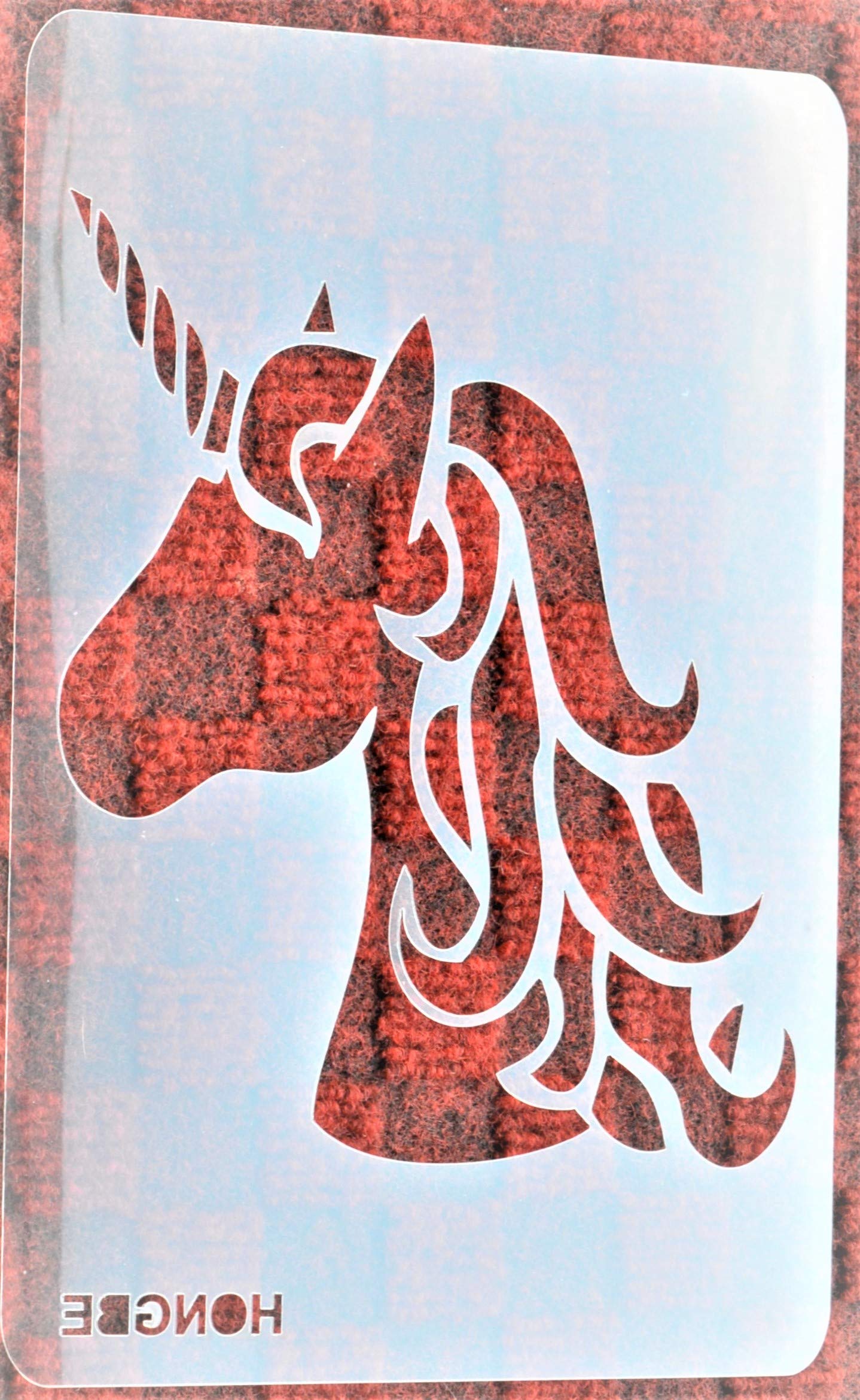 HONGBE Unicorn Wall Stencil No 29