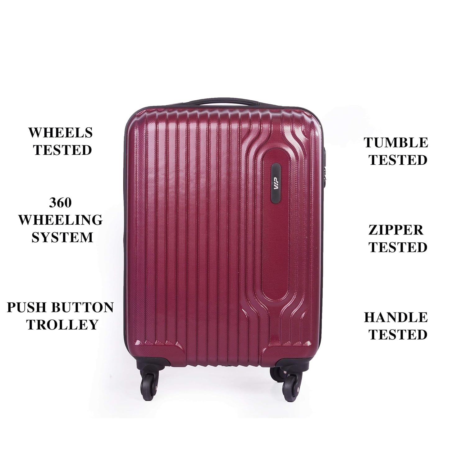 vip spyker hard trolley 56 inch