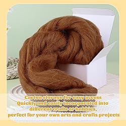 3.53oz Wool Roving Yarn, Wool Felting
