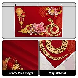 AOFOTO 5x3ft Happy Chinese New Year Banner Backdrop
