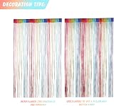 Vidillo Glitter String Curtain Panel 100x200cm Door Window Room Divider view 7