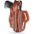 1791 - Beretta 92fs Thumb Break Holster - Right Handed OWB Leather Gun Holster - Fits Beretta 92FS, 90TWO, M9 / CZ 75,75b P07, P10, SP-01, P09